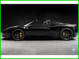 Find 18 used ferrari 458 spider in jacksonville, fl as low as $194,500 on carsforsale.com®. Ferrari 458 458 Spider Black On Black 2013 Ferrari 458 Convertible 4 5l V8 2017 2018 Is In Stock And For Sale 24carshop Com