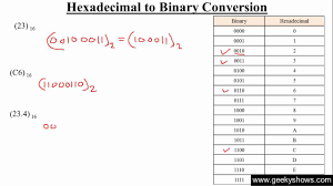 Hexadecimal To Binary Conversion Hindi