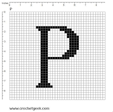 Free Filet Crochet Charts And Patterns Letter P Filet