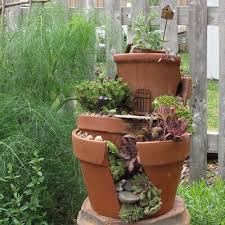 Broken Pot Ideas For Garden