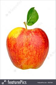 Find & download free graphic resources for red apple. Food One Red Apple With Green Leaf Stock Picture I3027303 At Featurepics