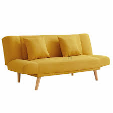 Hamilton Mustard Fabric Sofa Bed