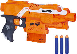 It comes with six darts and can shoot three at a time. Amazon Com Nerf N Strike Elite Stryfe Blaster Toys Games