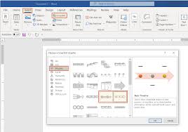 how to make a timeline in word free