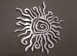 Spiral Sun Metal Wall Art Inspire