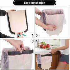 hanging garbage can for kitchen cabinet