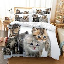 Beautiful Cat Bedding Set Duvet Cover