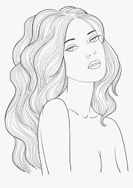 Since these drawings are for girls, you do not have to worry about boring or uninteresting pictures getting in the way of what you really want to draw. Large Size Of Drawing Of Girl Cutting Her Hair Back Hairstyles Drawings For Girls Hd Png Download Transparent Png Image Pngitem