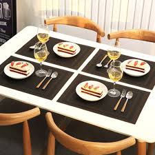 Free ship at $25 free ship at $25 (22) more like this. Set Of 6 Placemats Washable Pvc Non Slip Black Kitchen Table Mats Placemats Floral Nature Placemats Home Garden