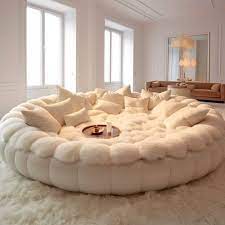 giant circular sofas cinematic