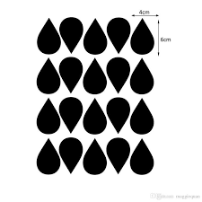 60 Rain Drops Vinyl Wall Decal Sticker