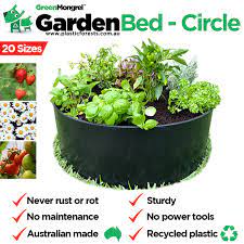 Raised Garden Bed Black Circle Multi