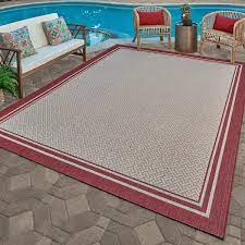 13 ft border indoor outdoor area rug
