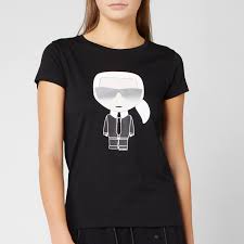 Karl Lagerfeld Womens Ikonik Karl T Shirt Black