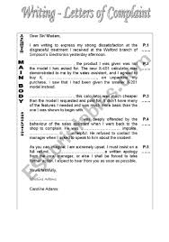 writing a letter of complaint esl worksheet by anasantos writing a letter of complaint worksheet