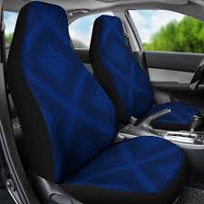 Blue And Black Bandana Car Seat Covers