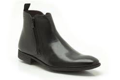 Chart Zip Black Leather Mens Formal Boots Clarks My