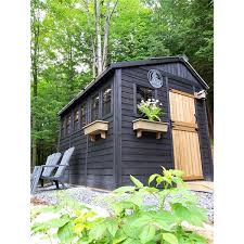 Gable Cedar Garden Shed With Metal Roof
