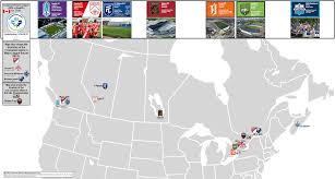 Canadian Premier League Aka Can Pl 2019 Location Map