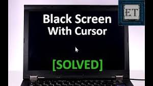 windows 10 11 black screen with cursor