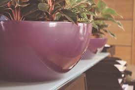 luna half crescent planter fibreglass