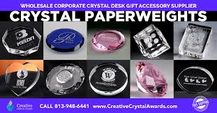 corporate crystal paperweights whole