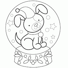 Singing mousies snowglobe (i don't think everyone got these last year so i will repost some of the snowglobe series). Snow Globe Coloring Page Coloring Home