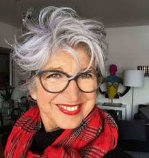 lipstick that goes well with gray hair