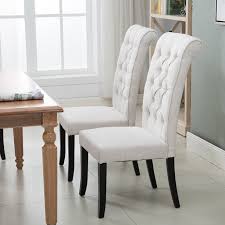 Complete your dining room today with the austin side. Kitchen Dine Chair Set Of 2 Tufted Dining Chairs Upholstered High Back Padded Dining Chairs W Solid Rubber Wood Legs Easy To Assembly Victorian Inspired For Home Decor 330 Lbs S7117 Walmart Com