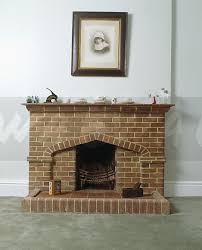 Fashioned Brick Fireplace Ewa Stock