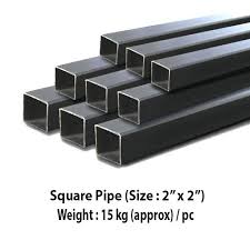 square pipe size 2 x 2 average