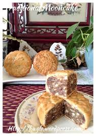 Image result for Moon Cake With Pork Lard Nuts