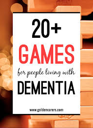 Pak's lecture on alzheimer's and parkinson's diseases. Games For People Living With Dementia