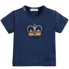 Baby Boys Blue Cotton T Shirt