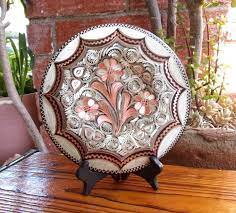 Etched Copper Plate Turkish Folk Art