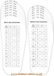 70 Genuine Size Chart For Womens Shoes