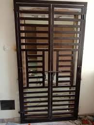 black interior iron door grill for home