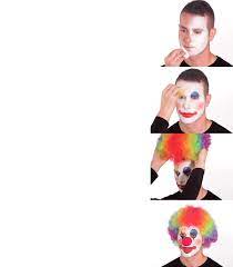 clown makeup alternative template