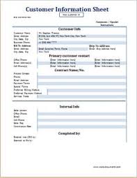 Real Estate Client Information Sheet Template Real Estate Forms
