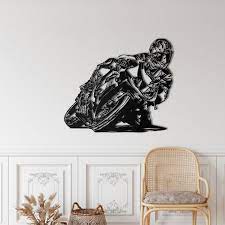 Motorcycle Race Wall Art Metal Wall Art