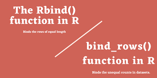 rbind function in r binding rows