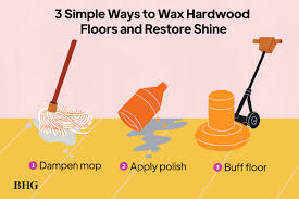 how to wax wood floors to re shine