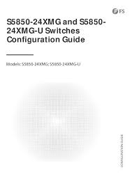 switches configuration guide