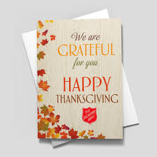 Salvation Army Business Imprint Thanksgiving Card