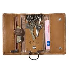 Leather Key Holder With Coin