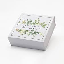 digital printing bridesmaid gift box