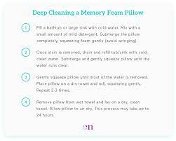 As i mentioned, memory foam pillows aren't made to get wet. How To Wash A Memory Foam Pillow Eachnight