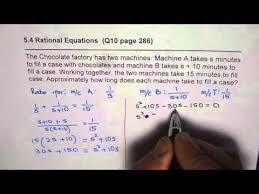 5 4 Solve Rational Equations Word