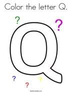 It is a great story to introduce children to the letter q and extend the learning by making a a quilted letter q. Letter Q Coloring Pages Twisty Noodle