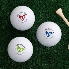 personalized golf ball set of 3 new